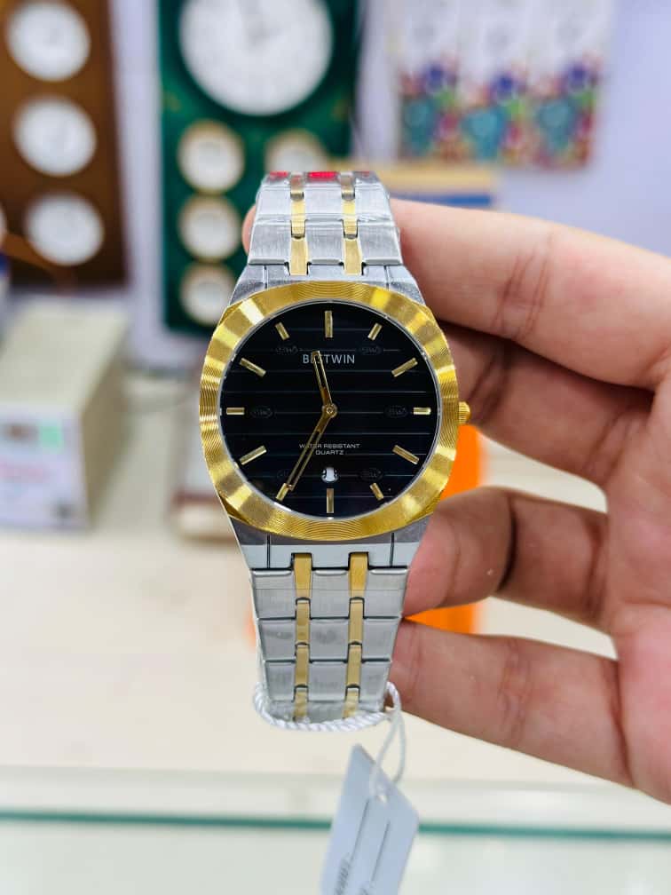 BESTWIN Datejust Gold and Silver Stainless Steel - Black Dial