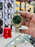 RLX Juble Chain Datejust Watch Stainless Steel - Green Dial