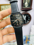 FITRON Datejust Black Strap Black Case - Black Dial